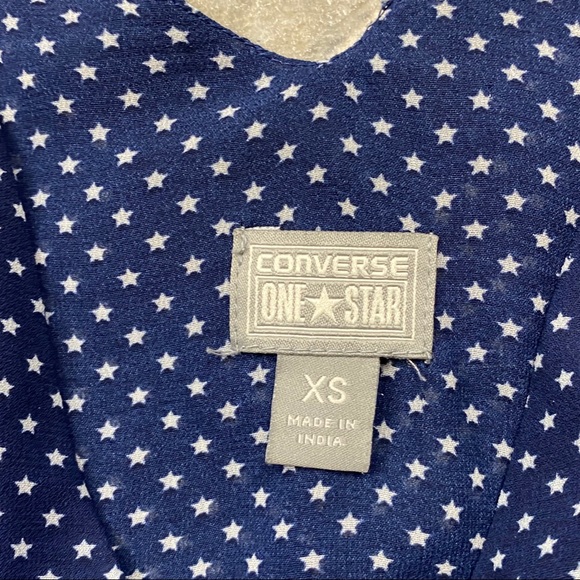 Converse One Star Navy Blue & White Star Blouse - Picture 4 of 9